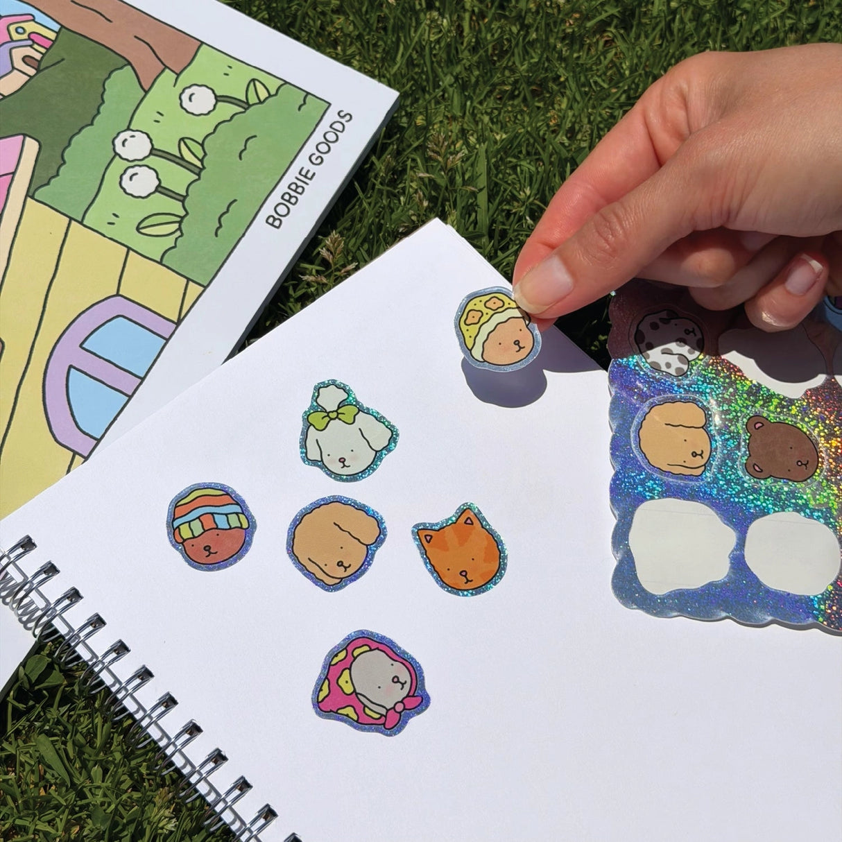 Bobbie Goods Sticker Sheet - Super Sparkly
24 glitter stickers!
Weatherproof
Gloss finish
Sheet is 5" x 7"