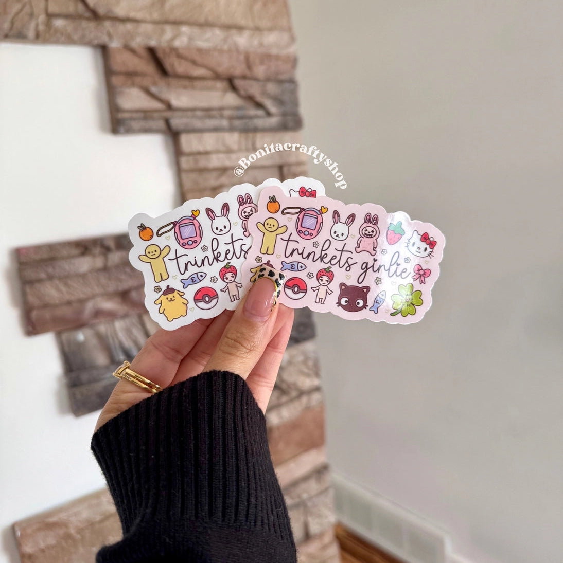 Bonita Crafty Shop - Trinket Girlie Vinyl Sticker