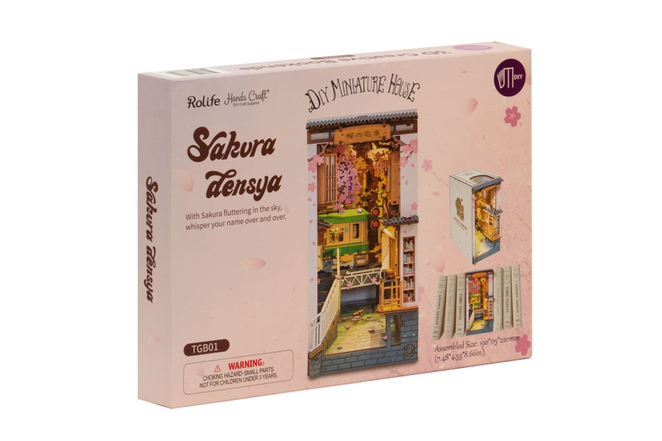 Kit de rincón de lectura Sakura Densya para hacer tú mismo una casa en miniatura