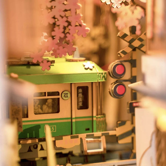 Kit de rincón de lectura Sakura Densya para hacer tú mismo una casa en miniatura