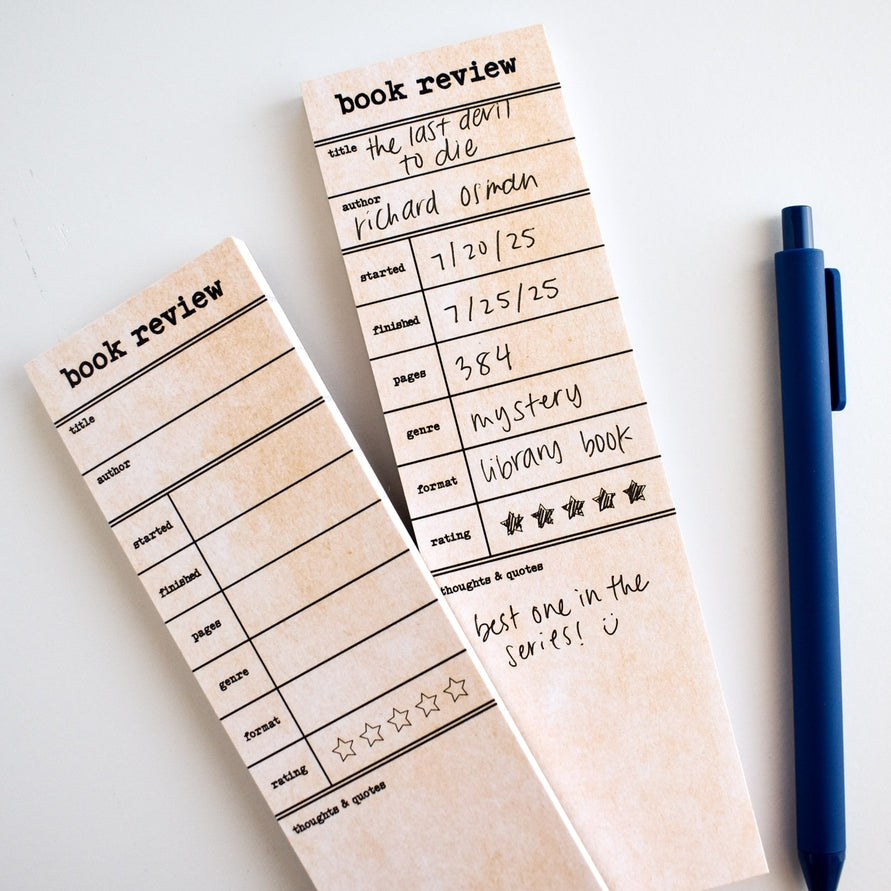 Kyn You Believe It - Book Review Notepad | Bookish Stationery