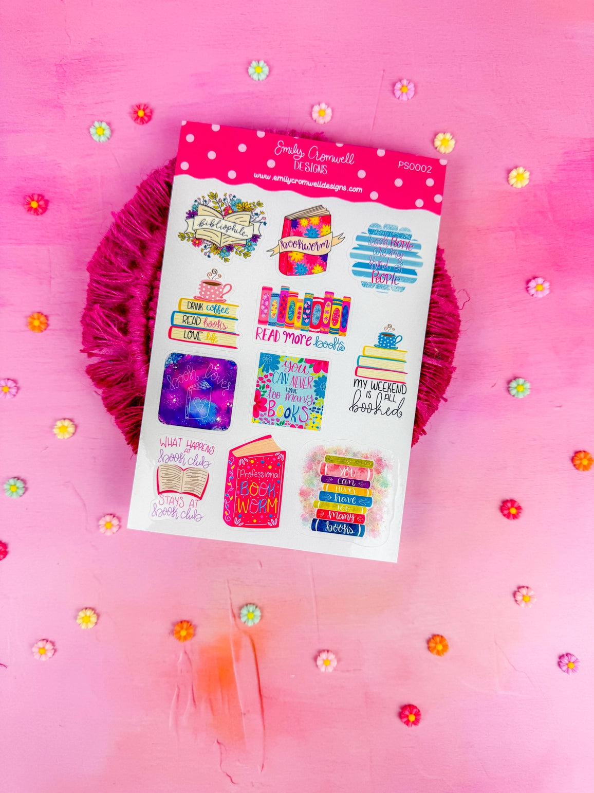 This listing is for one 4.5" x 6.8" sticker sheet with decorative stickers. These are great for any planner type, bullet journals, scrapbooking and so much more!
*DETAILS*
Printed on glossy sticker paper
Each sticker sheet measures 4.5" x 6.8"
Sticker sheets are kiss cut and ready to be peeled and used!
