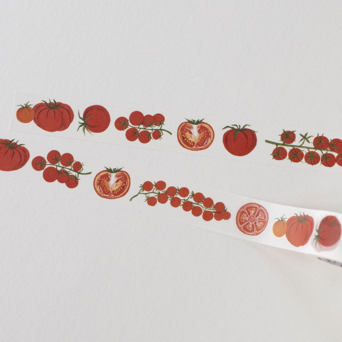 Botanica Paper Co. - Heirloom Tomatoes Washi Tape
Illustrated adhesive paper tape ~ perfect for decorating your mail, journals, cards, gift tags, scrapbook projects, and more.