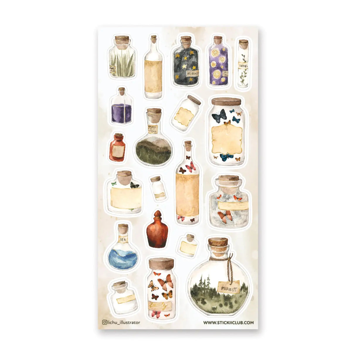 🌳🦋 Get ready to unleash the wonders of nature that have been captured in these intriguing jars! From the mesmerizing night sky to thousands of butterflies, these bottled beauties are absolutely bursting with magic.
Top Coating: Gold Foil
Adhesive Layer: Paper
Backing Layer: Clear PET
6.69" x 3.54".
Weight - 0.03lbs.
1 sheet included 