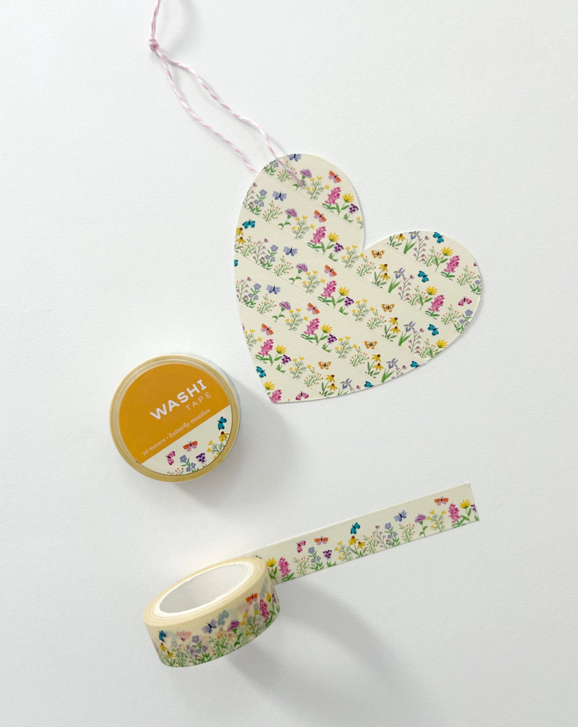 Girl of All Work Butterfly Meadow Washi Tape
These 15 mm wide rolls pack a punch with their striking designs and color, not to mention their eye-catching packaging makes them the perfect gift for all crafters and DIYers.
10 meters/ 15 mm per roll.