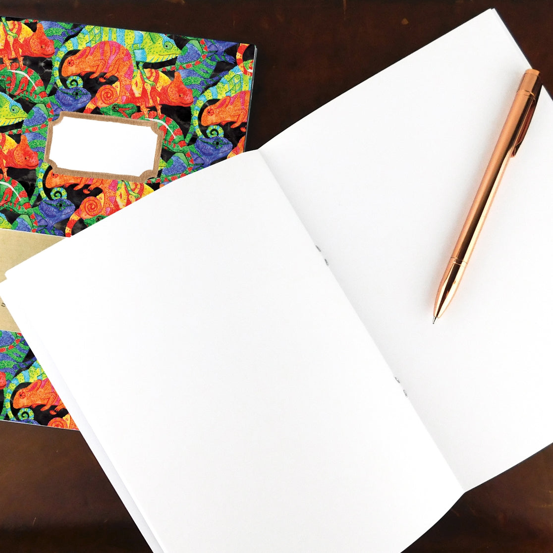 Cuaderno de camuflaje de camaleones