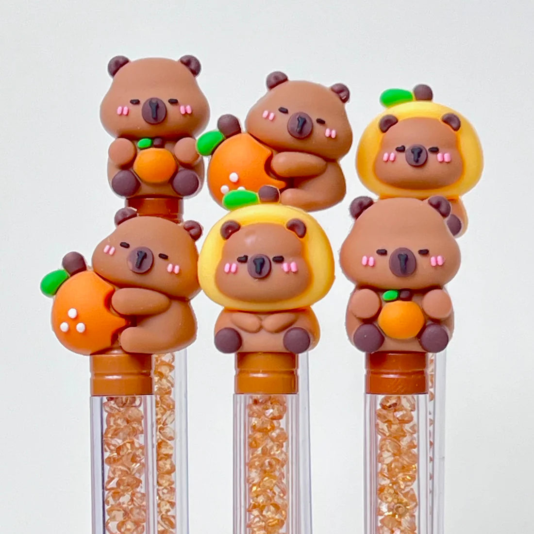 Gel-based ink, combining the permanence of oil-based ballpoint ink and the smooth glide of water-based ink, in which pigment is suspended in a water-based gel. Gel ink is thick and opaque, it shows up more clearly on dark or slick surfaces than the typical inks used in ballpoint or felt tip pens.
Gel pens can be used for varies types of writing and illustration. Fine-tip gel pens let you fit more writing onto every page and card. They make your handwriting neater by creating sharper, more consistent