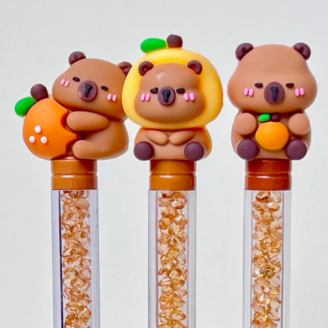 Gel-based ink, combining the permanence of oil-based ballpoint ink and the smooth glide of water-based ink, in which pigment is suspended in a water-based gel. Gel ink is thick and opaque, it shows up more clearly on dark or slick surfaces than the typical inks used in ballpoint or felt tip pens.
Gel pens can be used for varies types of writing and illustration. Fine-tip gel pens let you fit more writing onto every page and card. They make your handwriting neater by creating sharper, more consistent