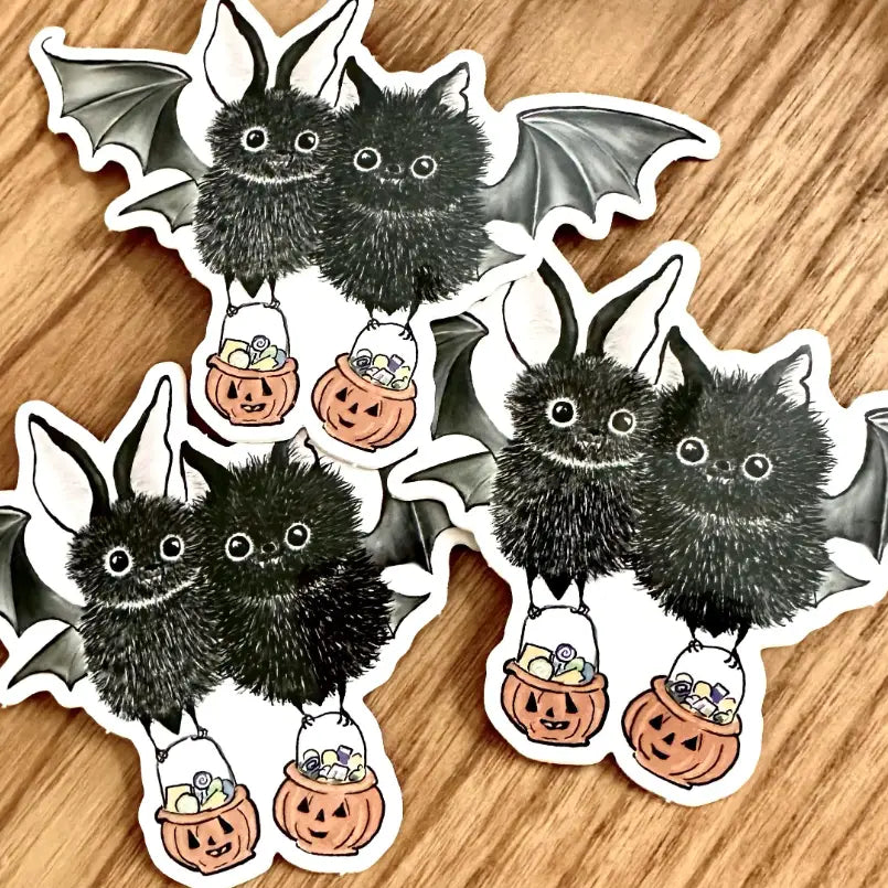 Best Fanged Friends (BFFS), Chester and Cecil are ready for trick-or-treating in this spookily sweet sticker!
Includes 1 vinyl sticker
Dimensions: 3.75in x 2.5in
Dishwasher Safe and Water resistant
Perfect for water bottles, laptops, folders and more!