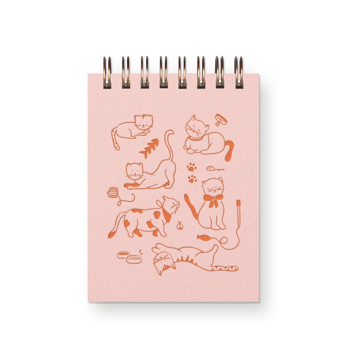 For the feline lover who knows cats rule because they're independent, chill, and furry soft. These playful purr balls are not only adorable but they want you to scribble down the name of that new treat or ideas for world domination, all inside the pages of this mini notebook.
Additional Details :
3”x4"
65 Unlined Interior Pages
Uncoated Vellum 70# Text Off-White Interior Paper
Bronze Wire-O Binding
Locally Made in Lawrence, Kansas