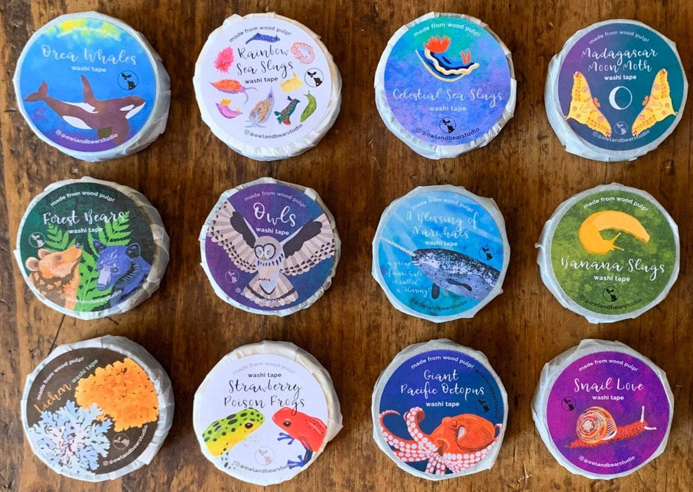 Cinta washi de liquen