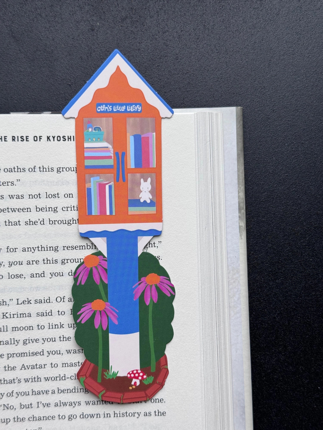 Little Library Bookmark by Clem &Co.
If you have ever passed a Little Free Library, you know how great of a resource they are for making knowledge accessible. Clem the Bunny put together her own Little Free Library and loved it so much she turned it into a bookmark!