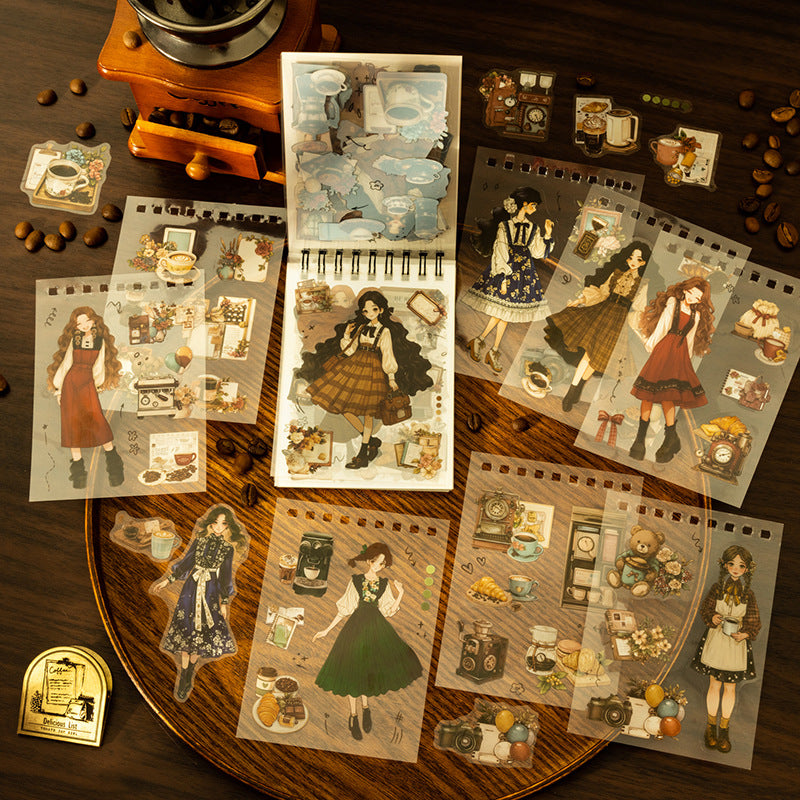 Capture the rich and fragrant moments of life with taste inspired ideas. Whether you're a journaling enthusiast, a coffee lover, or someone who wants to add a sense of ceremony to your daily routine, this is for you!
50 pieces of large stickers with exquisite patterns
Special shaped die-cutting with adhesive backing to use immediately
3.35 in x 4.6 in