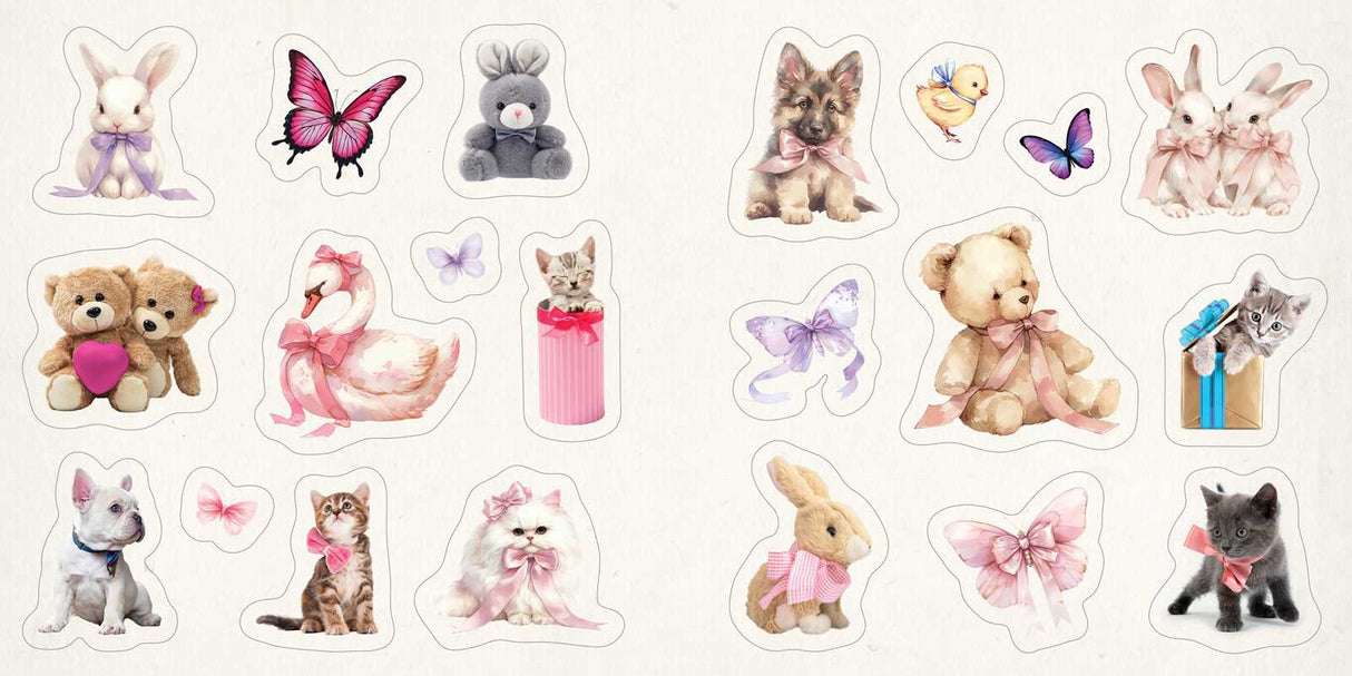 Celebrate your core coquette aesthetic with hundreds of stickers to decorate phones, laptops, ereaders, notebooks, and more in that very femme and demure style.
Ruffles and ribbons. Bows and ballet flats. Lace and lipstick prints. It’s time to let everyone know just how coquette you are. With Coquette Stickers, fans of all things frilly, flirty, and feminine will find over 500 stickers to decorate their lives in their own personal style. Add a touch of romance, whimsy, and vintage flair to everyday items l