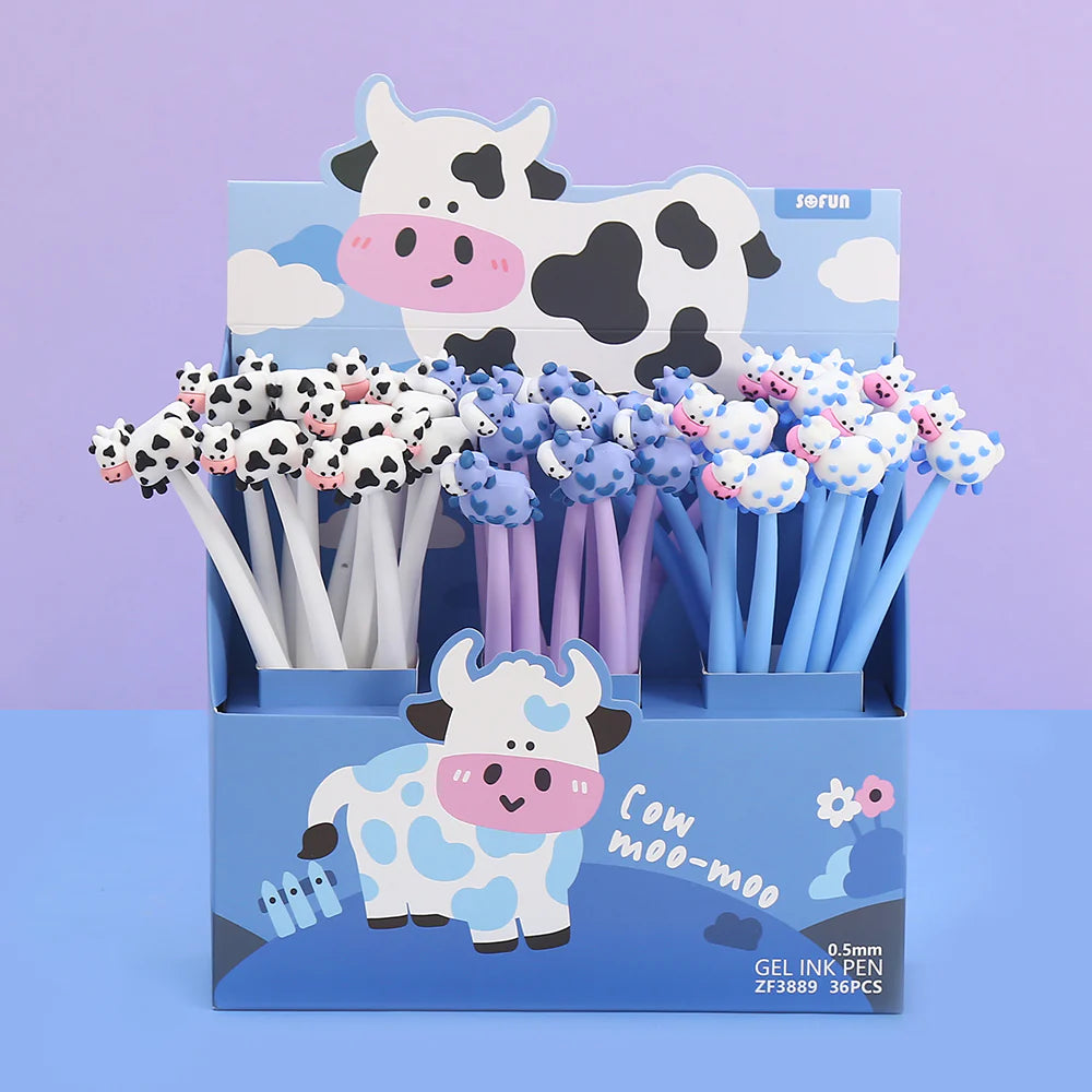 These cute cow gel pens are perfect for planning, for work, home, desk or for school. They will be a beautiful addition to your pen collection!
• 0.5mm Gel Ink
• Black Ink
• Writes very smoothly
• Measures approx. 6" - 7"
• Includes 1 pen, we will send one random color