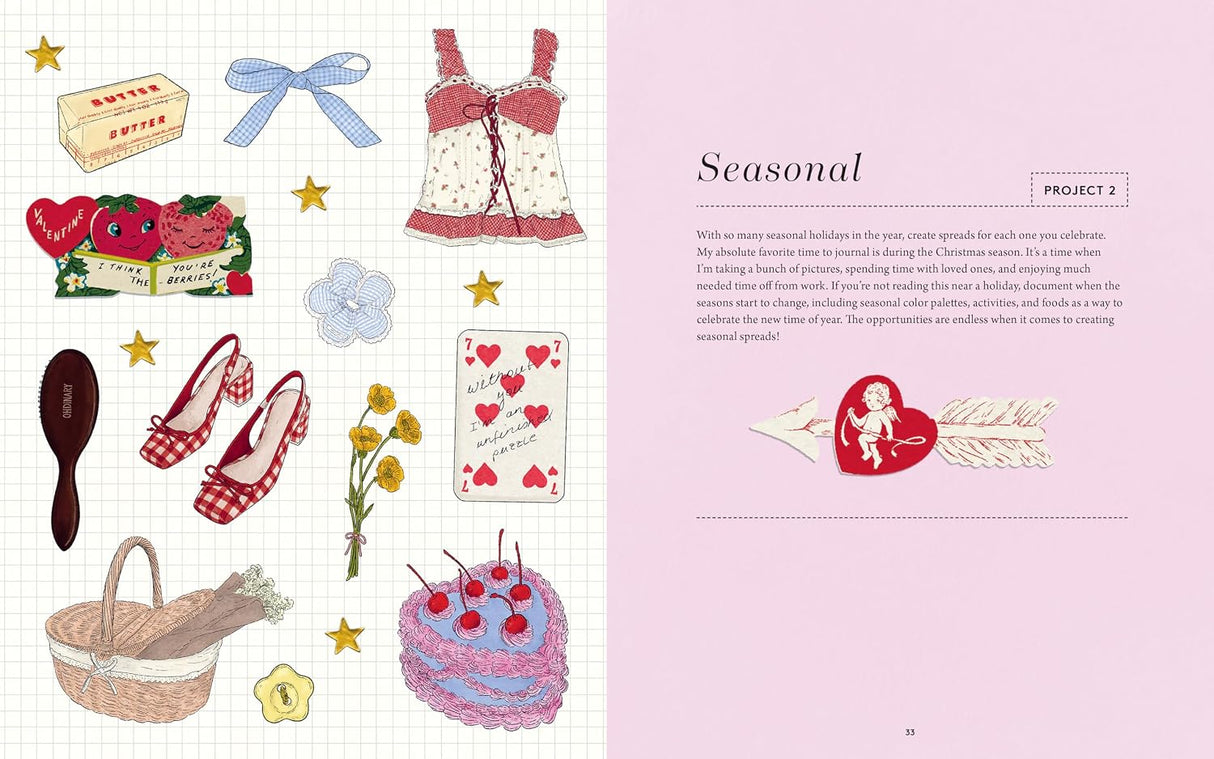 Embrace the scrappy side of creativity and turn your treasured junk into a charming book of memories.
If you’re more interested in treasuring keepsakes than crafting them to perfection, the mindful practice of junk journaling is for you. In Creative Junk Journaling, Natasha Ahmed (@natashahmedx) shows you how to create your own less-polished scrapbook, transforming “junk” into playful works of art that capture moments big and small. Random objects—sticky notes, flower petals, ticket stubs, receipts, sticke