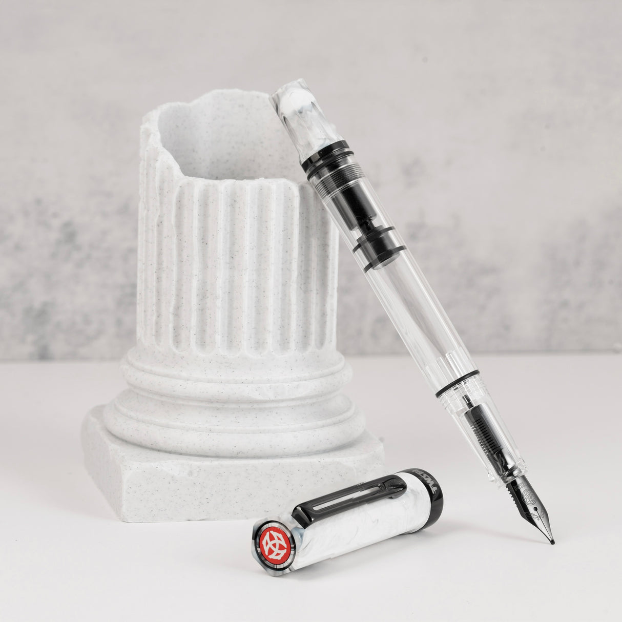 TWSBI ECO Carrara w/Onyx Fountain Pen