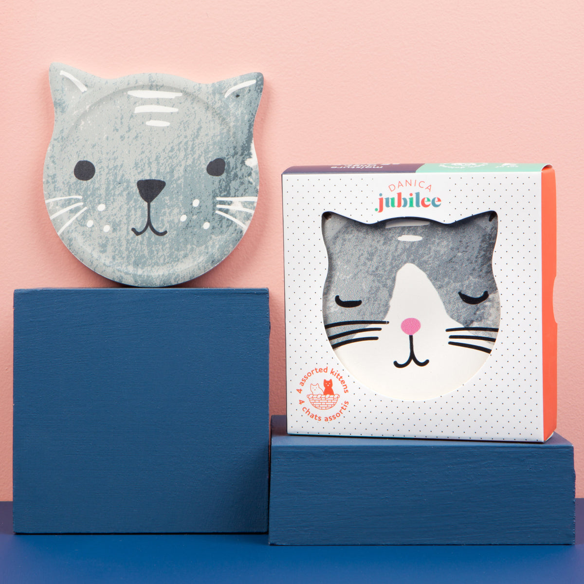 Danica Jubilee - Cats Meow Soak Up Coasters Set of 4
Made from a special super absorbent ceramic, these coasters will soak up any condensation, leaving your mug or glass drip-free. The cork backing prevents scrates on surfaces. A set of four comes packaged in a gift-ready box.