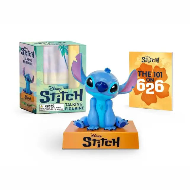 “Family means nobody gets left behind” with this officially licensed miniature kit celebrating everyone’s favorite extraterrestrial.
Unique figurine with fun sound effect: Features a 3-inch collectible of Stitch that plays ten audio clips of iconic Stitch phrases, including “Ohana means family,” “Meega, nala kweesta!” (from his native alien language), and more.
Book Included: 48-page mini book featuring Stitch’s backstory, popular quotes, and images from the original film.
Perfect Gift: A must-have gift