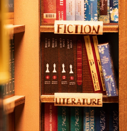 Kit de rincón de libros para librería, casa en miniatura de bricolaje