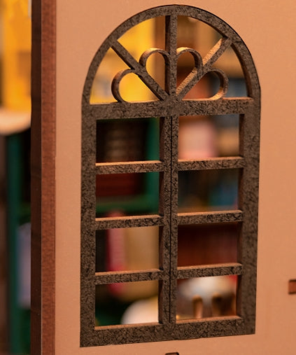 Kit de rincón de libros para librería, casa en miniatura de bricolaje