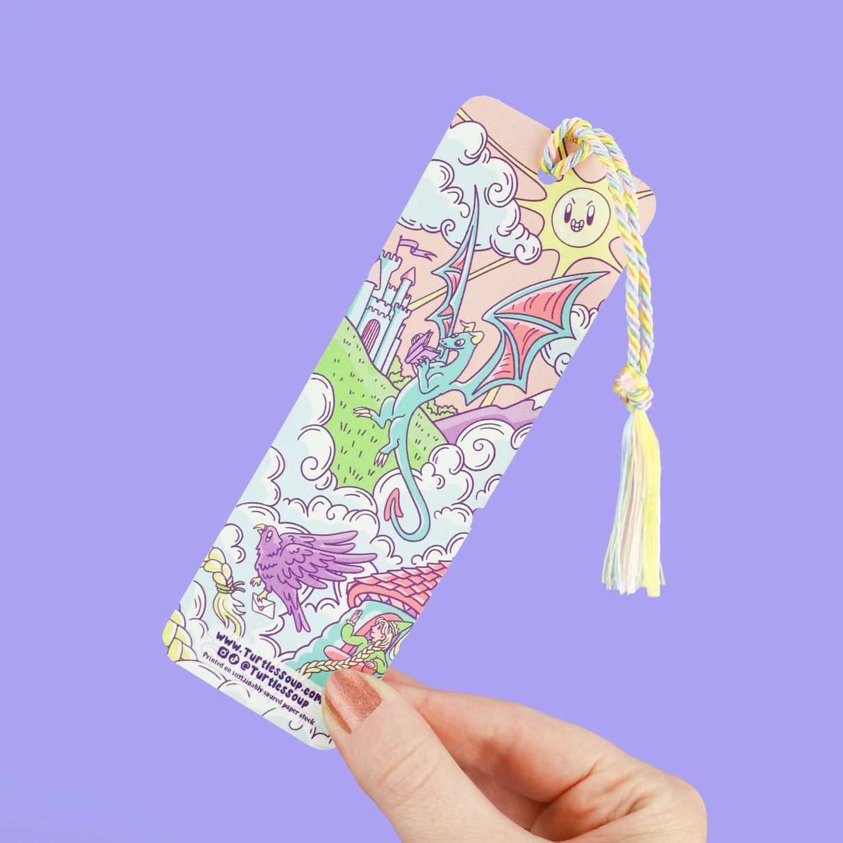 Hold your spot in style with our fun and funky bookmark collection! Whether you prefer romance, fantasy, or science fiction, our bookmarks will fit perfectly between the pages of your favorite novel.
🐢 Bookmark is printed on sustainably-sourced premium ultra-thick card stock with soft-touch matte texture
🐢 Unique design on the front and back
🐢 Bookmark measures 2" x 6"
🐢 Copyright © 2025 Turtle's Soup. All Rights Reserved.