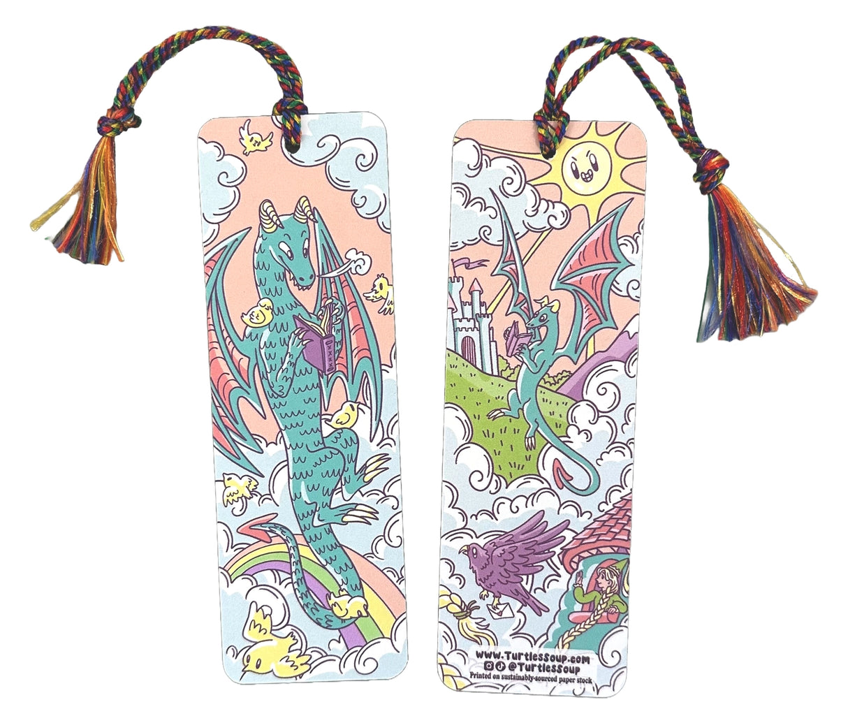 Hold your spot in style with our fun and funky bookmark collection! Whether you prefer romance, fantasy, or science fiction, our bookmarks will fit perfectly between the pages of your favorite novel.
🐢 Bookmark is printed on sustainably-sourced premium ultra-thick card stock with soft-touch matte texture
🐢 Unique design on the front and back
🐢 Bookmark measures 2" x 6"
🐢 Copyright © 2025 Turtle's Soup. All Rights Reserved.