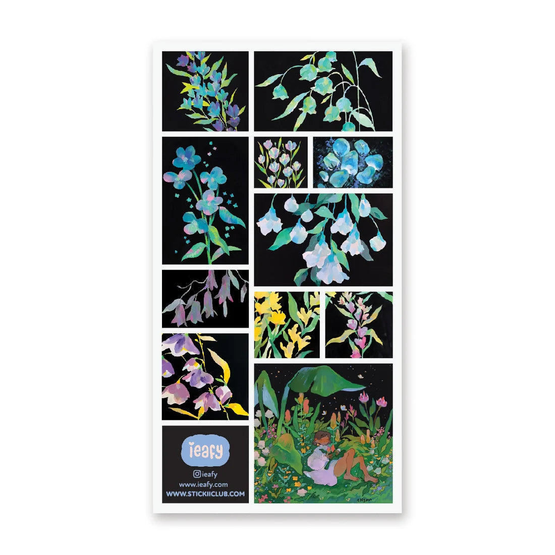 ✨🌻 Want the florals but are a creature of the shadows? @ieafy has got you covered! These gorgeous flowers’ colors pop against a night sky background. So go on ahead and keep it dark and mysterious.. while also enjoying a garden of color.
Art by: @ieafy