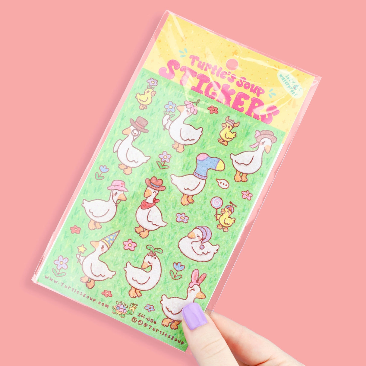 🐢 Our Kiss Cut Sticker Sheets are 4 inches by 6 inches and include one (1) sheet per package, with 10 to 20 individual waterproof, stickers on each.
🐢 Each sheet is enclosed in a sleeve with an art backing card and are retail-ready!
🐢 Stick them on water bottles, laptops, cars, coolers, helmets, skateboards, or just about any flat surface you can think of. 