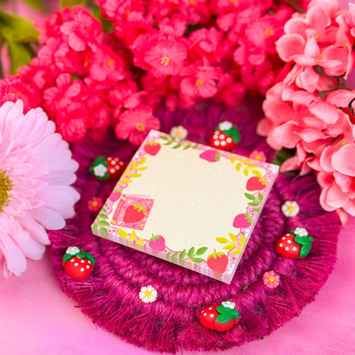 Stay organized in style with this adorable Strawberry Book Sticky Notes! Perfect for jotting down your daily tasks, goals, and bookish ideas, this sticky note brings a pop of personality to your desk.