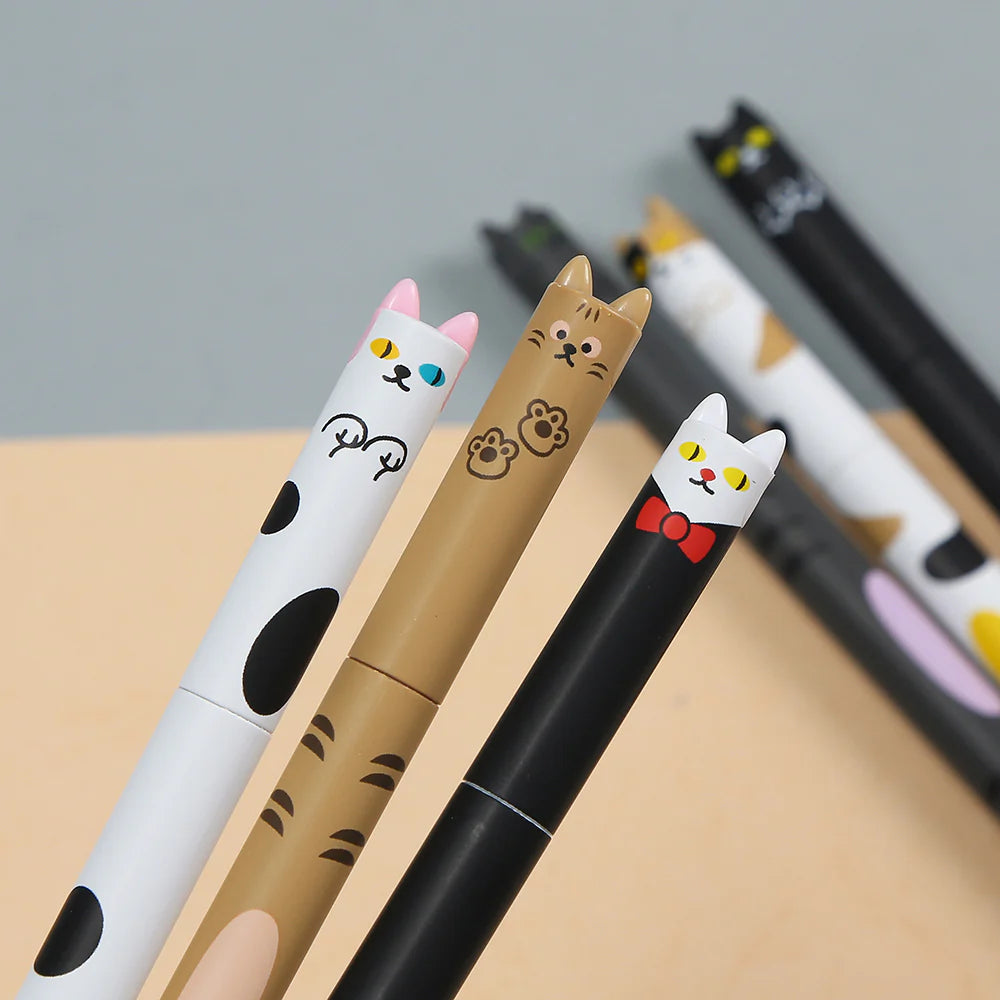 These cute cat gel pens are perfect for planning, for work, home, desk or for school. They will be a beautiful addition to your pen collection!
• 0.5mm Gel Ink
• Black Ink
• Writes very smoothly
• Measures approx. 6" - 7"
• Includes 1 pen, we will send one random color/design