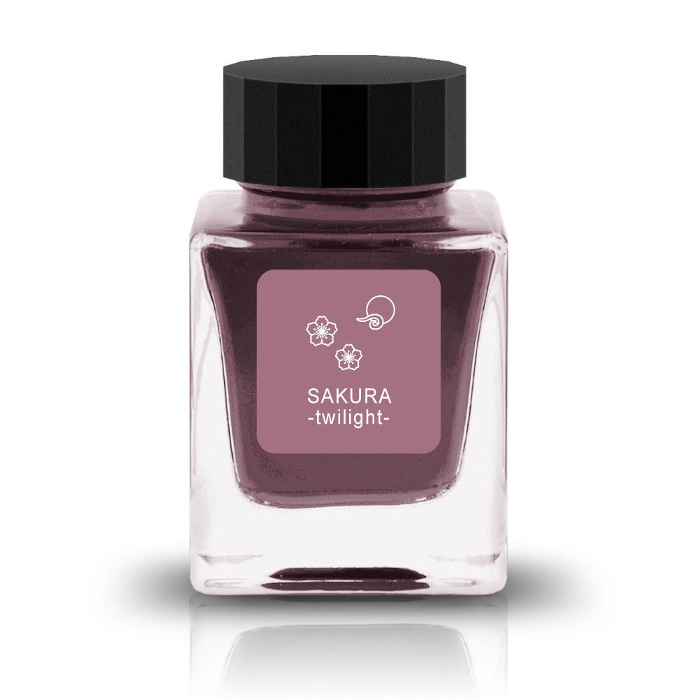 SAKURA - Twilight Ink
The Flower Memories Collection is inspired by the beauty of flowers. Some of the inks include shimmer to represent falling petals.
RGB: 163, 113, 129
Pink
30ml