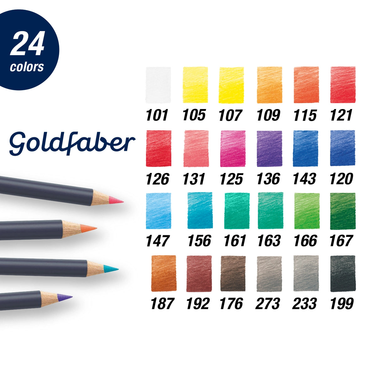 Faber-Castell Goldfaber Color Pencils - Box of 24