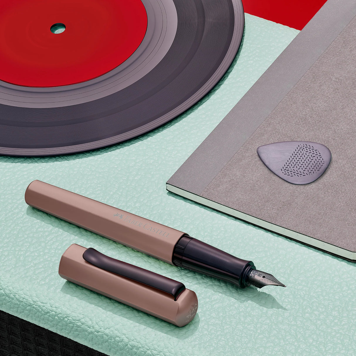Whether you're writing the perfect novel, penning a valentine to your sweetheart, or jotting down the notes to a new tune, HEXO will help you bring your creativity to life!
Hexagonal barrel and cap made of anodized aluminum. Cap, with a metal clip pulls off and posts on the back end while writing. With or without the cap, the pen has a balanced weight. The ergonomically shaped grip zone allows for comfortable writing and is suitable for right and left-handed users.