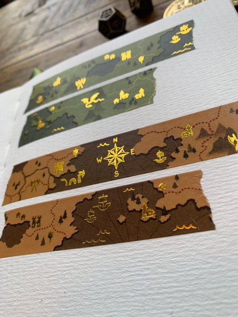 The Creeping Moon - Fantasy Maps Washi Tape