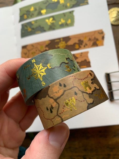 The Creeping Moon - Fantasy Maps Washi Tape