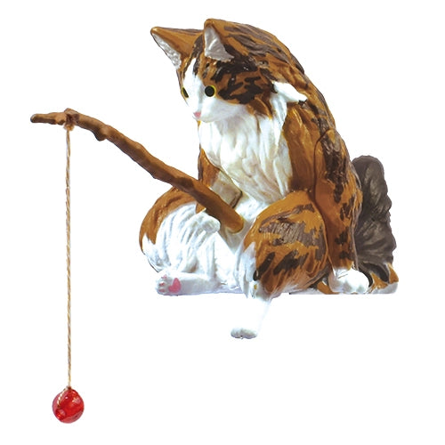 These figures are of cats sitting on a fishing line. They are sitting on the fishing line, looking at the line and relaxing.
Lineup (5 Variants):
Scottish Fold
Calico Cat
Norwegian Forest Cat
Munchkin
Mix