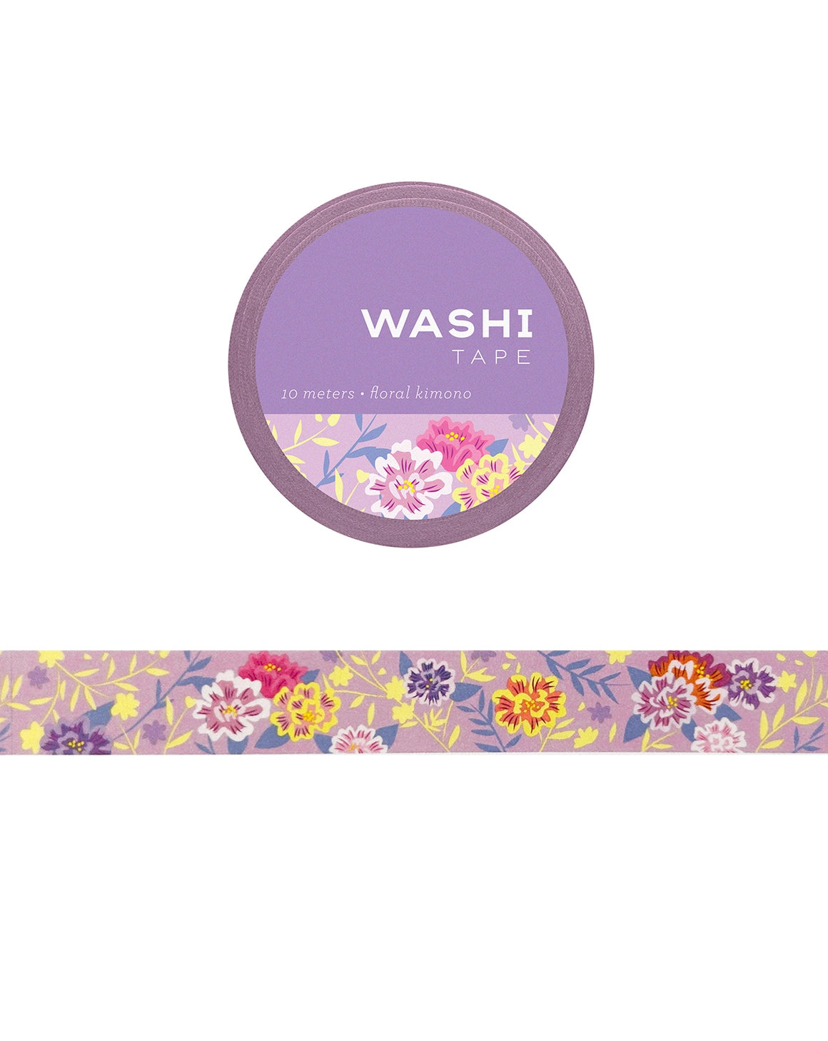 Girl of All Work Floral Kimono Washi Tape
These 15 mm wide rolls pack a punch with their striking designs and color, not to mention their eye-catching packaging makes them the perfect gift for all crafters and DIYers.
10 meters/ 15 mm per roll.