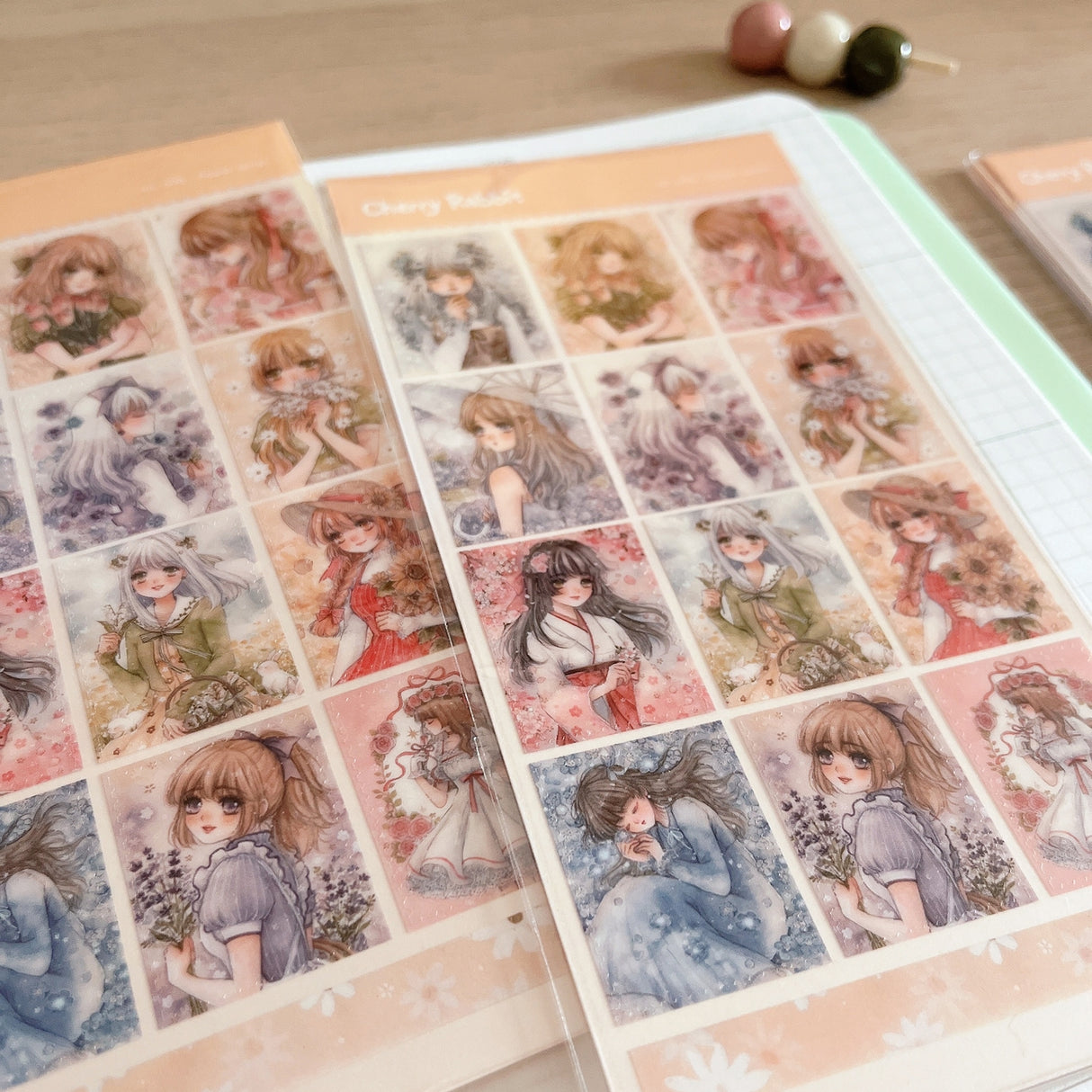 Cherry Rabbit Flower Series Sticker Sheet