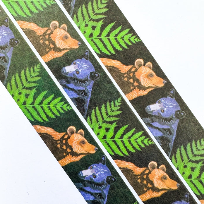 Cinta washi de osos del bosque