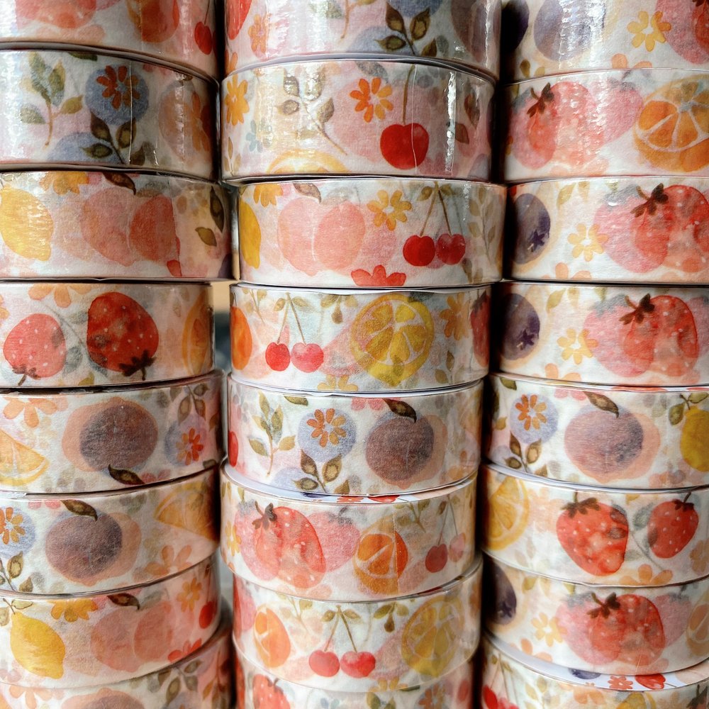Cherry Rabbit Fruits Washi Tape