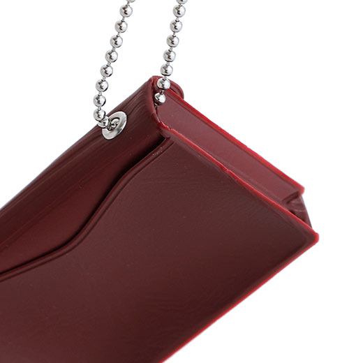 A miniature keychain version of the popular General Purpose Case by nähe. The true-to-original case comes with a clear front pocket with extra inserts inside and out. A ball chain securely attached to the corner of the case lets you hang it onto your keys or bags, perhaps in multiples.
Perfect size to travel with and quickly access your keys, coins, medicine, or small accessories. 