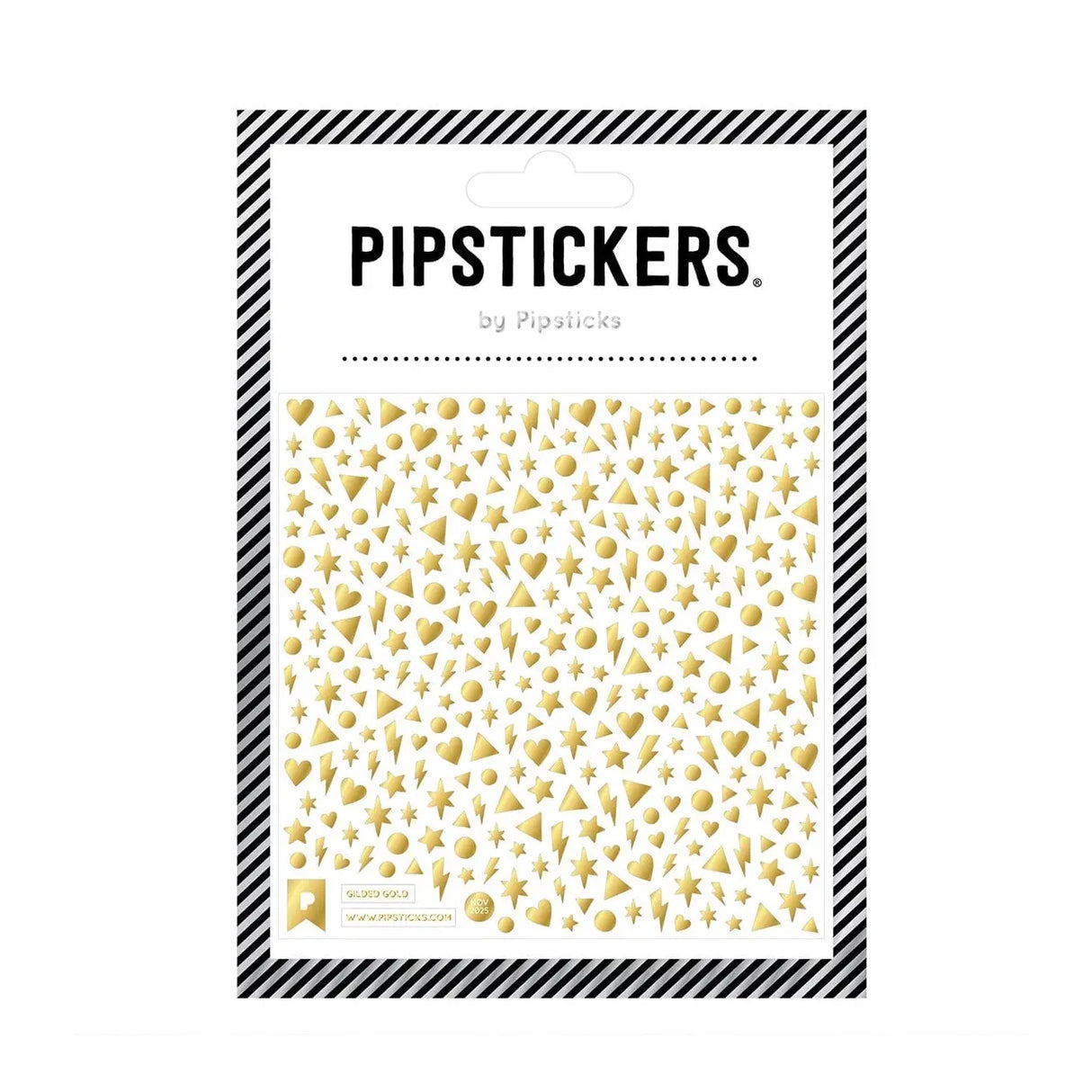Tiny stickers in the most DREAMY gold foil adorn this PipSticker sheet. With more than 350 little stickers you can add a little (or a lot!) of sparkle on everything you touch! Perfect for journaling, crafting, and adding some glittery touches to all your mail and projects!
Includes one 4" x 4" sheet of Gilded Gold PipStickers with 390 individual stickers.