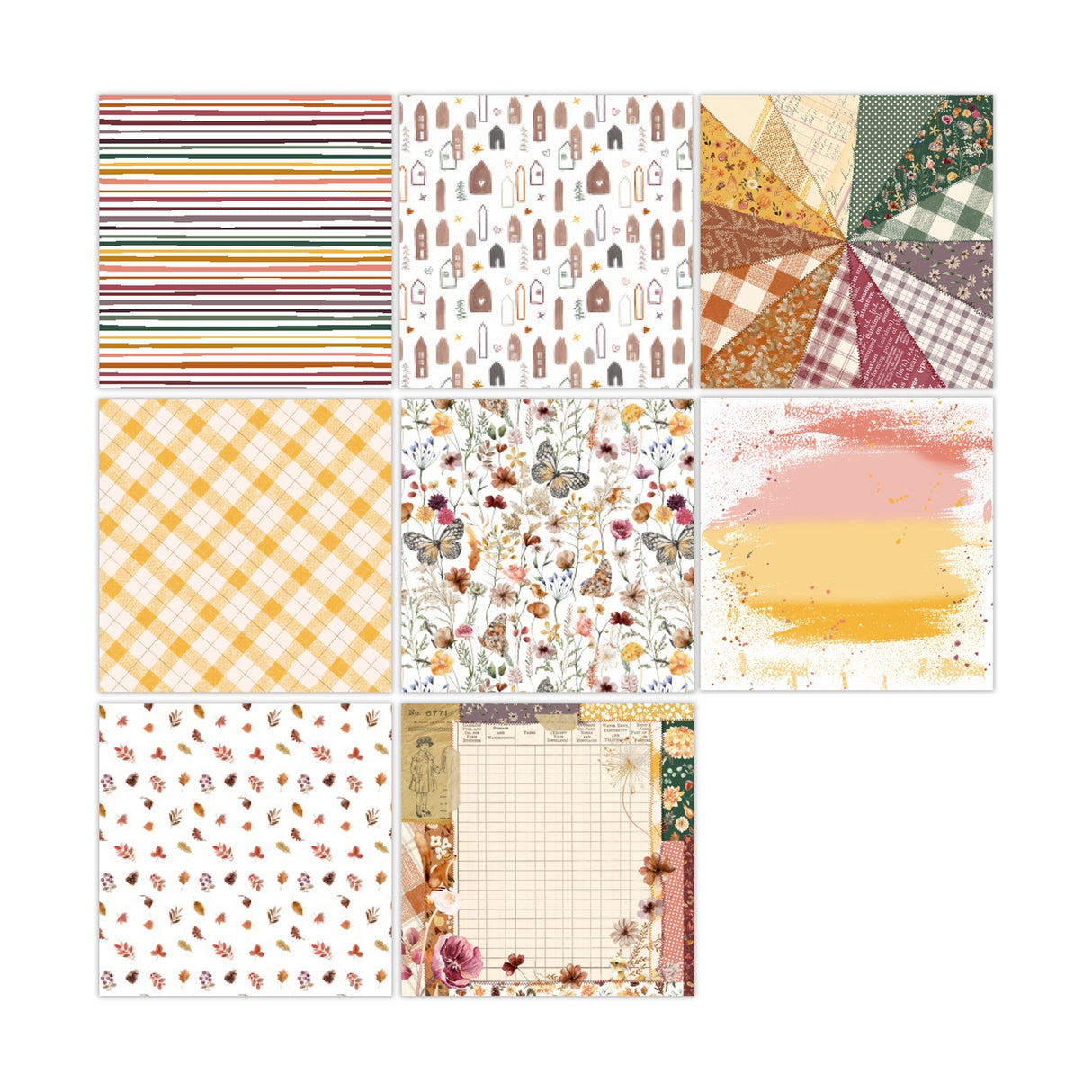 Ginger Snap 12x12 Single Sided Paper Pack - 16 Sheets
