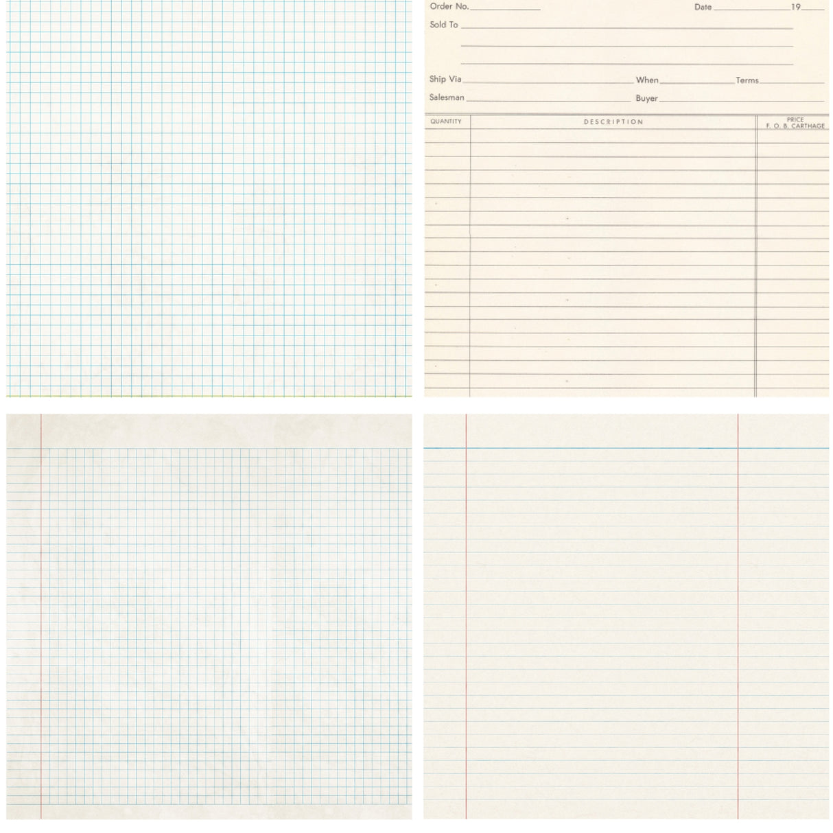 Ginger Snap Ledger 12x12 Single Sided Paper Pack - 16 Sheets