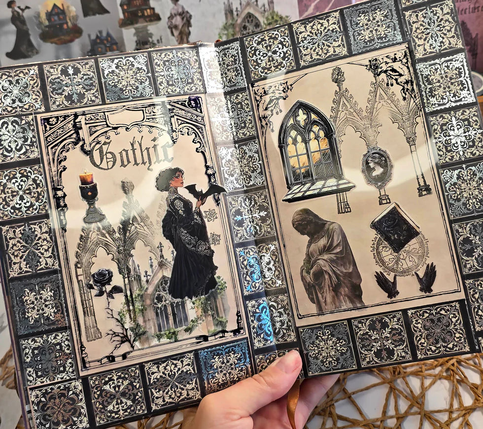 Cinta washi con bordes quemados