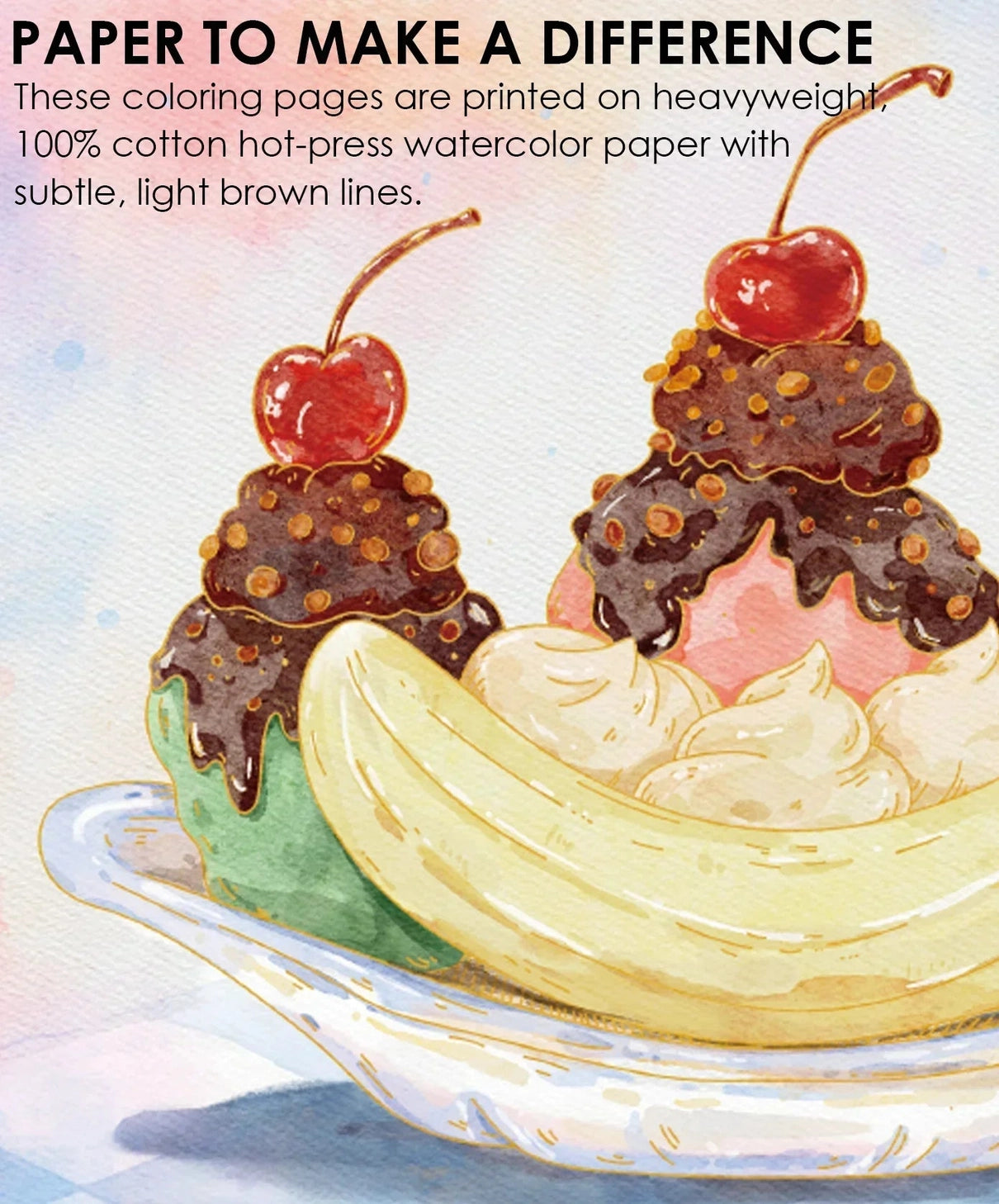 INDULGE YOUR CREATIVITY
Treat yourself to the sweetest watercolor adventure and build a colorful haven for your imagination. This delightful bundle comes with our custom 12-color Dessert palette and a whimsical coloring book featuring 15 pages of mouth-watering treats—from stacked pancakes and boba tea to elegant tiered cakes and delicate macarons. Bring these cozy, bakery-inspired scenes to life and watch your skills flourish!
A SWEET SETTING FOR CREATIVE ARTISTS
Embark on a delicious creative journey wit