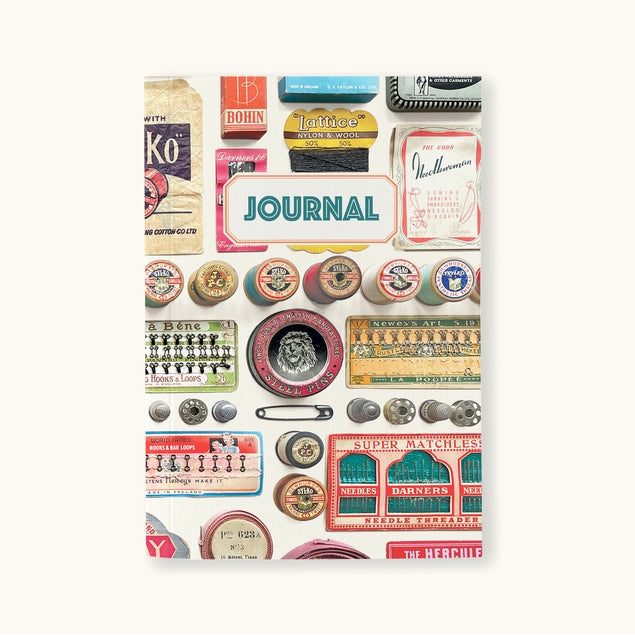 Mercería Estilo Vintage Diario Papeles Reciclados