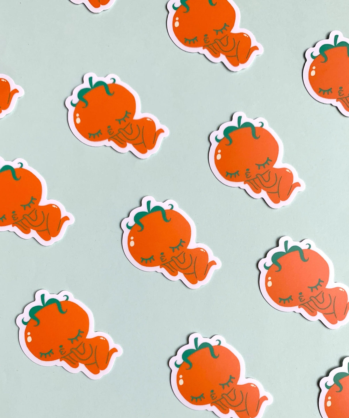 "Kissy Tomato" Vinyl Sticker made from Hannakin illustration.
Made from a durable waterproof vinyl with a matte laminate that protects it from scratching, rain and sunlight.