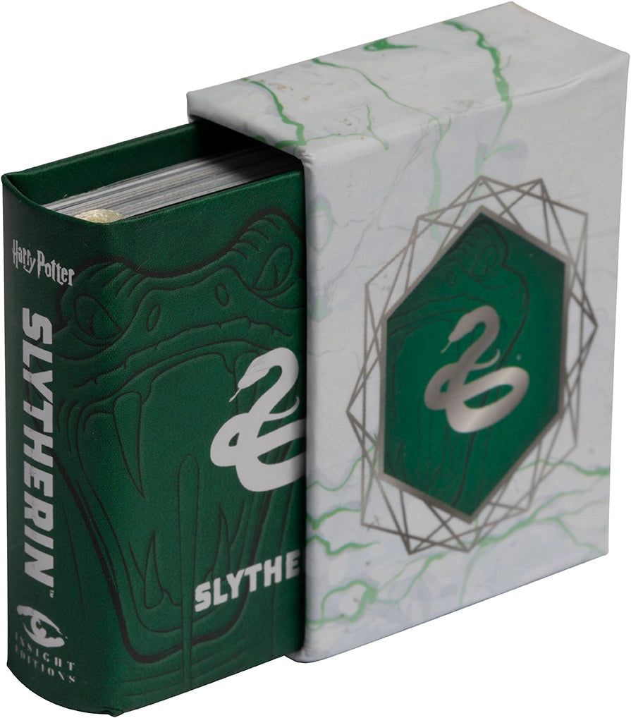 Go behind the scenes of the beloved Harry Potter films and discover all things Slytherin! Meet famous—and infamous—students and staff, explore key locations like the Chamber of Secrets, and learn everything there is to know about the house known for its cunning, ambition, and connection to the Dark Arts.
One of a new line of collectible pocket-size art books on the Harry Potter films, this book about Slytherin house features exciting artwork and behind-the-scenes facts in a fun, readable miniature size. F